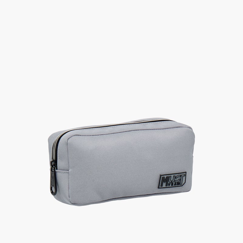 Must Solid Grey Pencil Pouch for Kids - Image 2